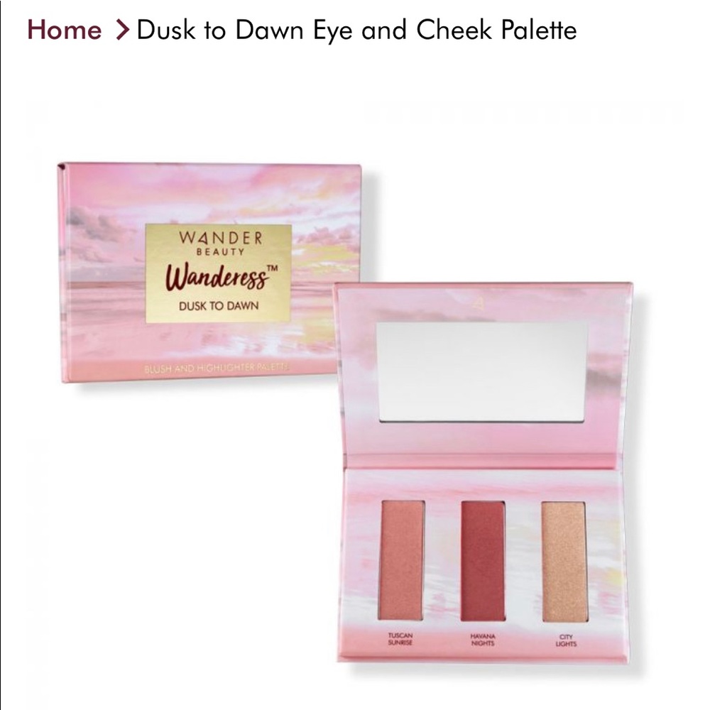Wander Beauty DUSK TO DAWN EYE AND CHEEK PALETTE